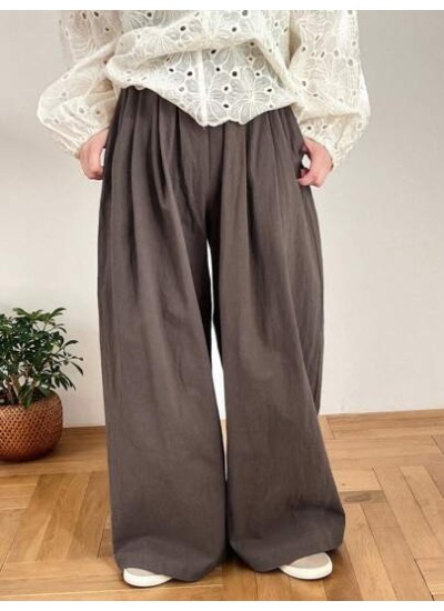 Wide Leg Solid Color Ladies. Pants - Choose Your Size