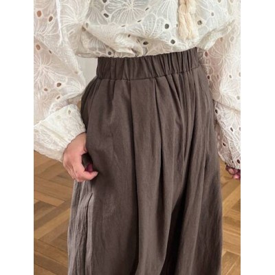 Wide Leg Solid Color Ladies. Pants - Choose Your Size