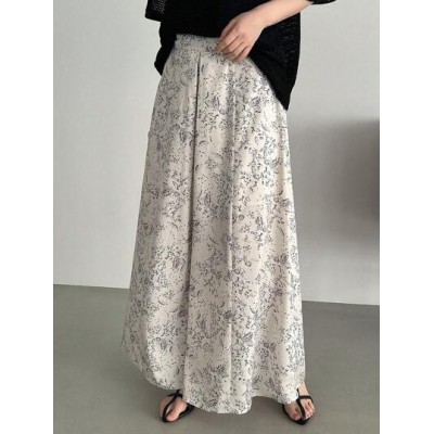 Botanical Printed Wide Leg Loose Casual Pants - Choose Your Size