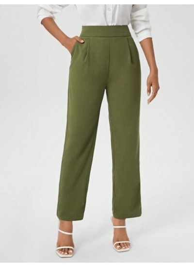 Clasi Ladies Solid Color Straight Leg Pants - Choose Your Size