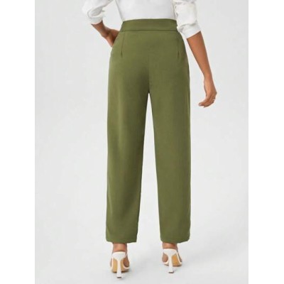 Clasi Ladies Solid Color Straight Leg Pants - Choose Your Size