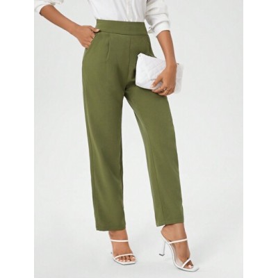 Clasi Ladies Solid Color Straight Leg Pants - Choose Your Size