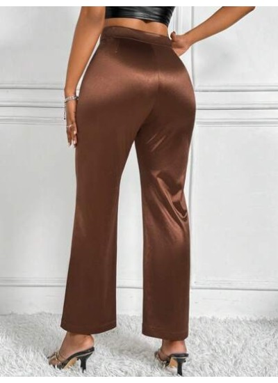 Privé Women.s High Waisted Zipper Fly Flared Pants - Choose Your Size