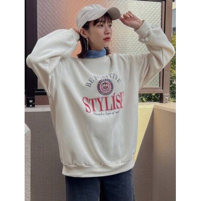 Women.s College Style Drop Shoulder Sweatshirt - Choose Your Size