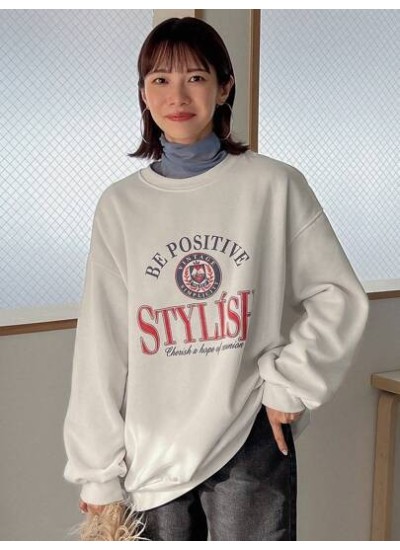 Women.s College Style Drop Shoulder Sweatshirt - Choose Your Size