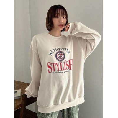 Women.s College Style Drop Shoulder Sweatshirt - Choose Your Size