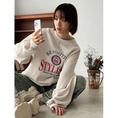 Women.s College Style Drop Shoulder Sweatshirt - Choose Your Size