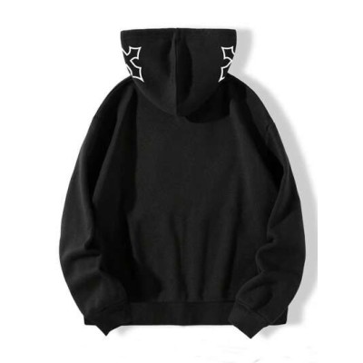 Coolane Women.s Hooded Sweatshirt With Zipper Front And Letter & Cross Printed