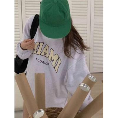 Letter Graphic Drop Shoulder Oversized Pullover - Choose Your Size