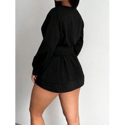 SXY Women.s Long Sweatshirt With Corset - Choose Your Size