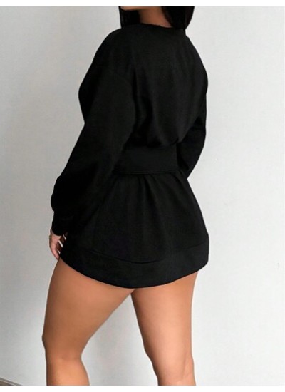 SXY Women.s Long Sweatshirt With Corset - Choose Your Size