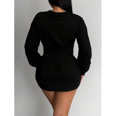 SXY Women.s Long Sweatshirt With Corset - Choose Your Size