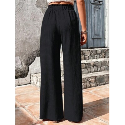 VCAY Paperbag Waist Wide Leg Pants - Choose Your Size