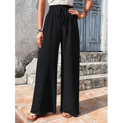 VCAY Paperbag Waist Wide Leg Pants - Choose Your Size