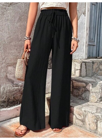 VCAY Paperbag Waist Wide Leg Pants - Choose Your Size