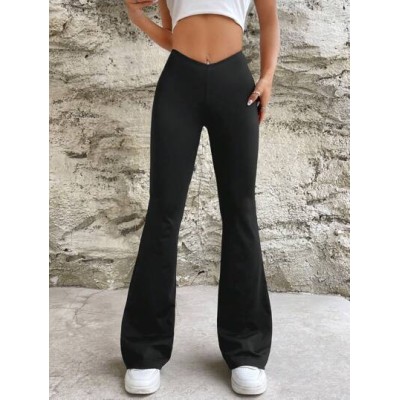 EZwear Solid Flare Leg Pants - Choose Your Size