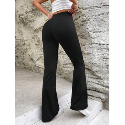 EZwear Solid Flare Leg Pants - Choose Your Size