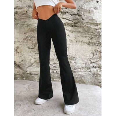 EZwear Solid Flare Leg Pants - Choose Your Size