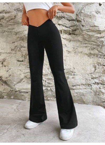 EZwear Solid Flare Leg Pants - Choose Your Size