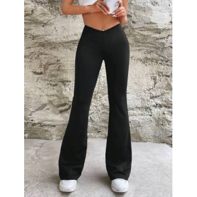 EZwear Solid Flare Leg Pants - Choose Your Size