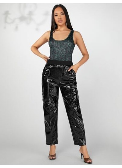 BAE Faux Patent Seam Front Pants - Choose Your Size