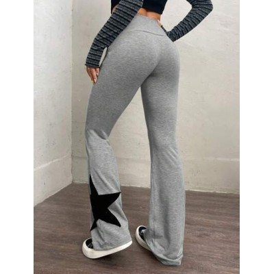 EZwear Star Print Flare Leg Sweatpants - Choose Your Size