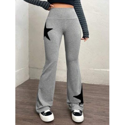 EZwear Star Print Flare Leg Sweatpants - Choose Your Size