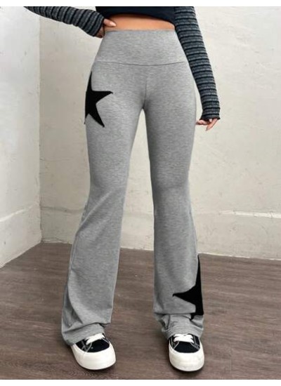 EZwear Star Print Flare Leg Sweatpants - Choose Your Size