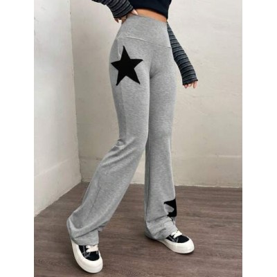 EZwear Star Print Flare Leg Sweatpants - Choose Your Size