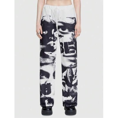 Street Life Women.s Character & Letter Printed Drawstring Waist Sweatpants - Ch