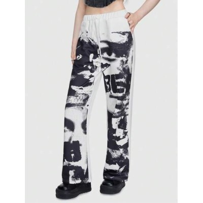 Street Life Women.s Character & Letter Printed Drawstring Waist Sweatpants - Ch