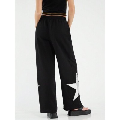 Women.s Star Pattern Straight Leg Sweatpants - Choose Your Size