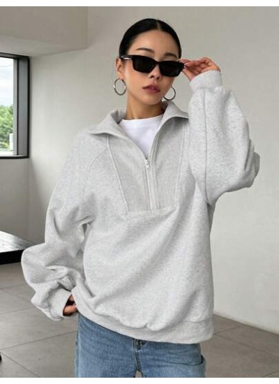 Half Zip Raglan Sleeve Sweatshirt - Choose Your Size