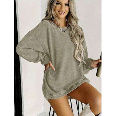 EZwear Women.s Round Neck Long Sleeve Sweatshirt - Choose Your Size