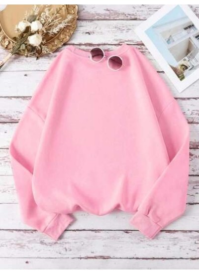 Essnce Women.s Color Block Letter Print Fleece Sweatshirt - Choose Your Size