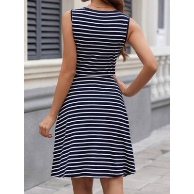 Clasi Women.S Striped Sleeveless Dress - Choose Your Size