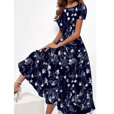 LUNE Floral Print Women.s Dress - Choose Your Size