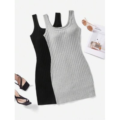 EZwear Knitted Monochrome Women.s Dress - Choose Your Size