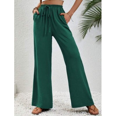 LUNE Knot Waist Wide Leg Pants - Choose Your Size