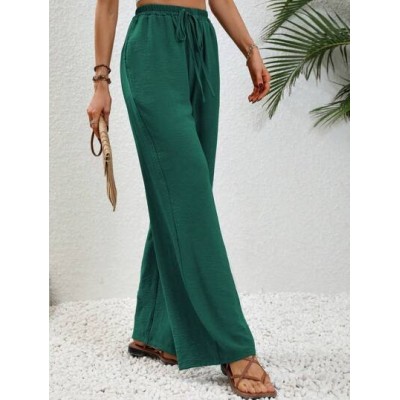 LUNE Knot Waist Wide Leg Pants - Choose Your Size