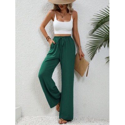 LUNE Knot Waist Wide Leg Pants - Choose Your Size