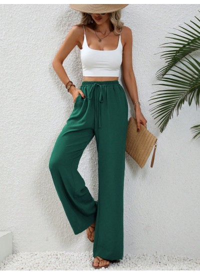 LUNE Knot Waist Wide Leg Pants - Choose Your Size