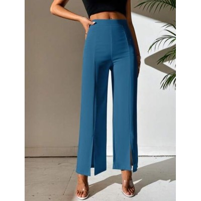 PETITE Split Hem Straight Leg Dress Pants - Choose Your Size