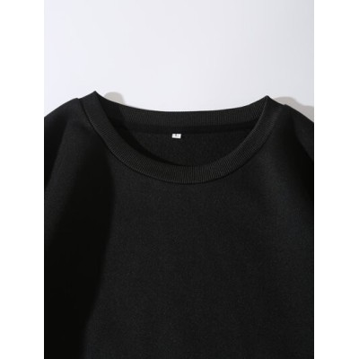 EZwear Solid Drop Shoulder Sweatshirt - Choose Your Size