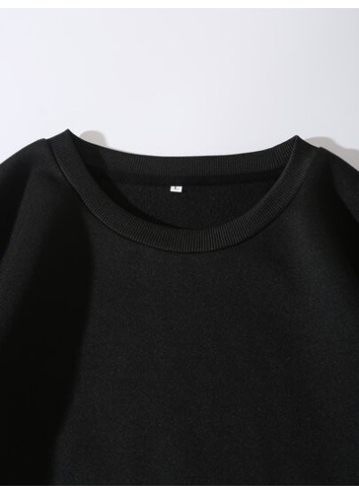 EZwear Solid Drop Shoulder Sweatshirt - Choose Your Size