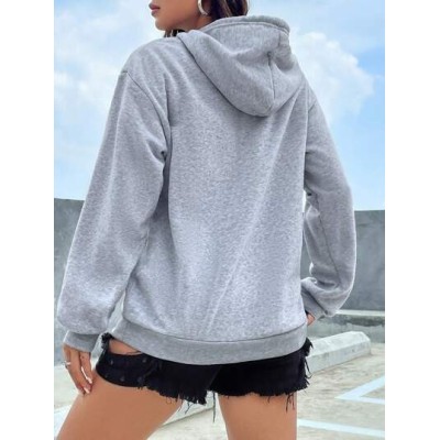 EZwear Kangaroo Pocket Drop Shoulder Drawstring Hoodie - Choose Your Size