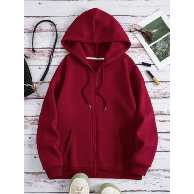 EZwear Zip Up Drawstring Thermal Lined Hoodie - Choose Your Size