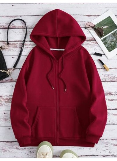 EZwear Zip Up Drawstring Thermal Lined Hoodie - Choose Your Size