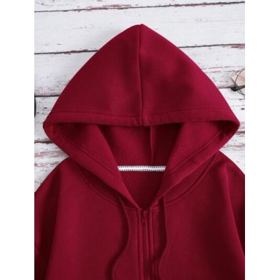 EZwear Zip Up Drawstring Thermal Lined Hoodie - Choose Your Size