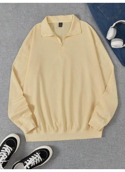 EZwear Solid Drop Shoulder Sweatshirt - Choose Your Size